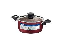 Caçarola Tramontina Paris Antiaderente Tampa de Vidro Vermelha 24CM - 4