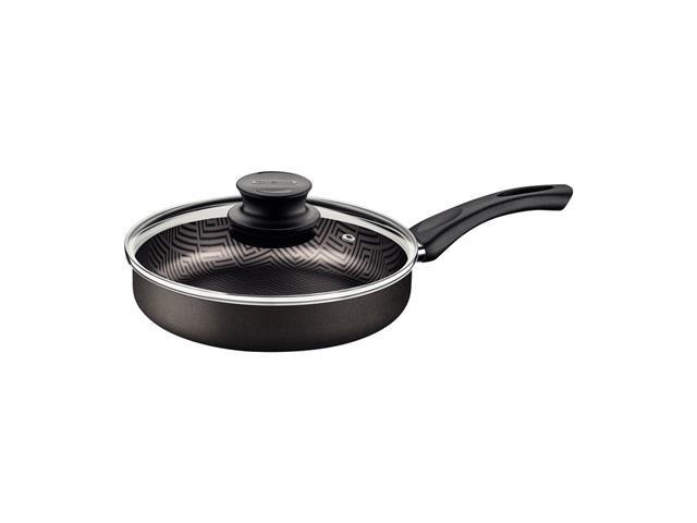 Frigideira Tramontina Paris Antiaderente Chumbo +Tampa de Vidro 24CM - 1