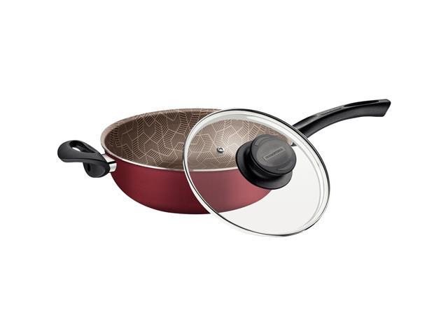 Fritadeira Multiuso Tramontina Paris Vermelha com Cabo e Tampa 26CM - 1