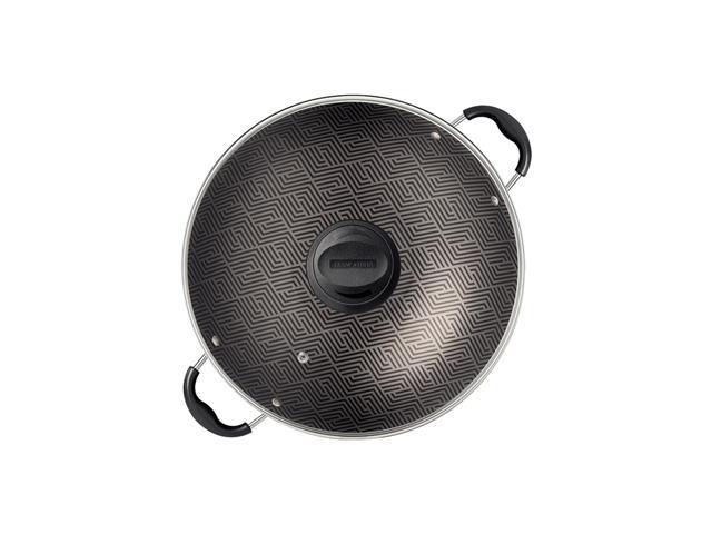 Panela Wok Tramontina Paris Antiaderente Chumbo Tampa de Vidro 32CM - 3