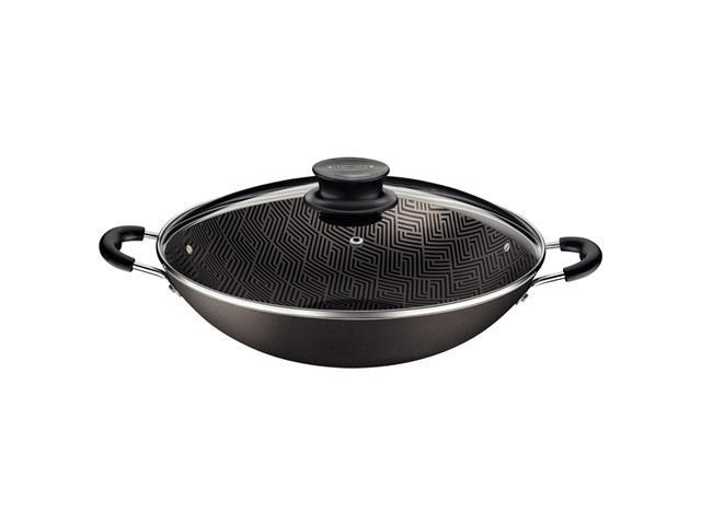 Panela Wok Tramontina Paris Antiaderente Chumbo Tampa de Vidro 36CM - 2
