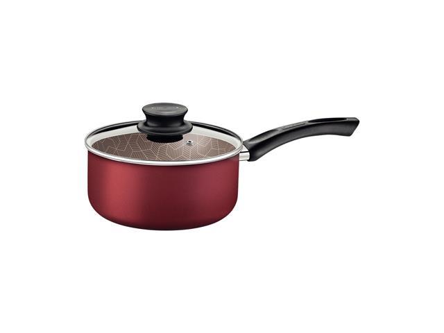 Panela Tramontina Paris Antiaderente Vermelho com Tampa de Vidro 18CM - 2