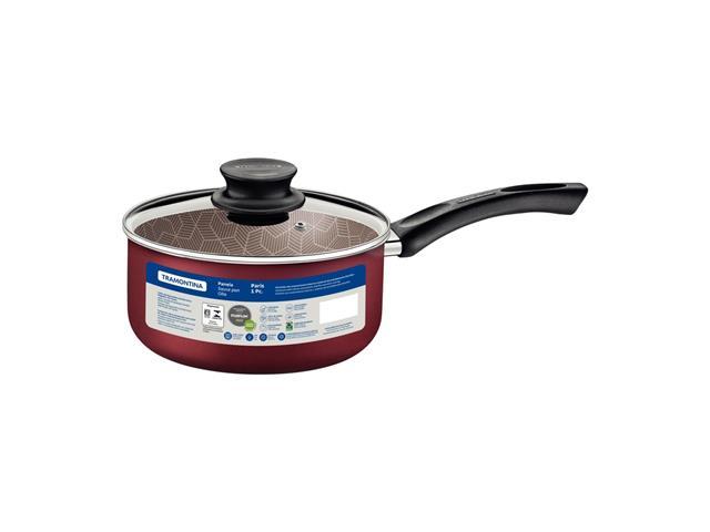 Panela Tramontina Paris Antiaderente Vermelho com Tampa de Vidro 20CM - 4