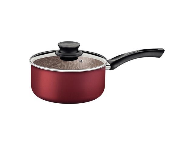 Panela Tramontina Paris Antiaderente Vermelho com Tampa de Vidro 22CM - 2