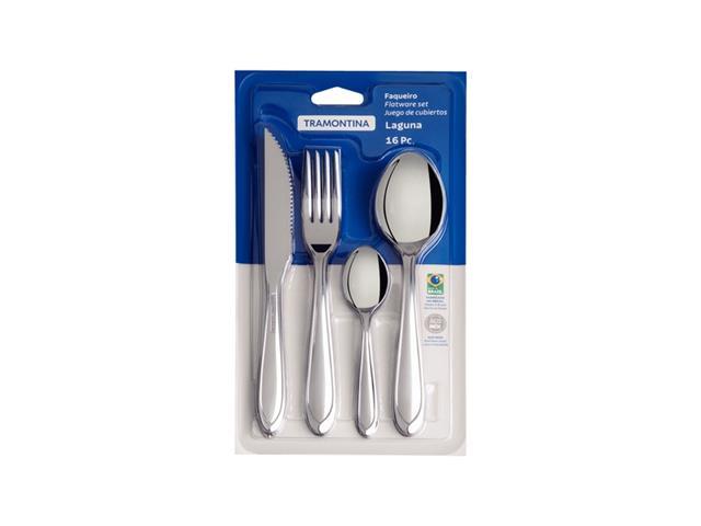 Faqueiro Tramontina Laguna em Inox com Facas para Churrasco 16 Peças - 1