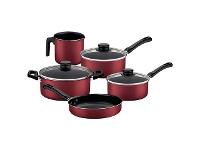 Jogo de Panelas Tramontina Caribe Antiaderente Vermelho 5 Peças - 1