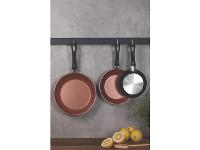 Jogo de Frigideiras Tramontina Caribe Antiaderente Preto 3 Peças - 3