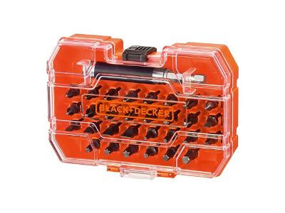 Jogo de Parafusar Black&Decker com Adaptador Magnético 31 Peças
