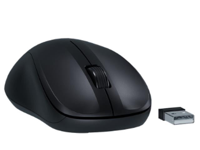 Mouse Intelbras Sem Fio MSI55 2.4GHz 1600DPI USB Pilha Inclusa Preto - 1