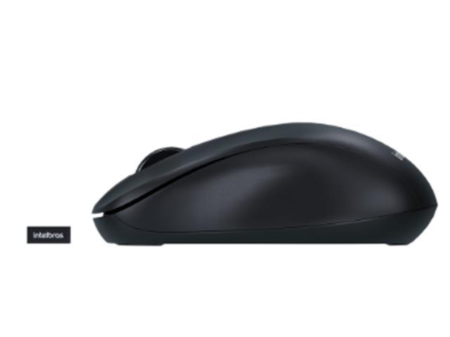 Mouse Intelbras Sem Fio MSI55 2.4GHz 1600DPI USB Pilha Inclusa Preto - 3