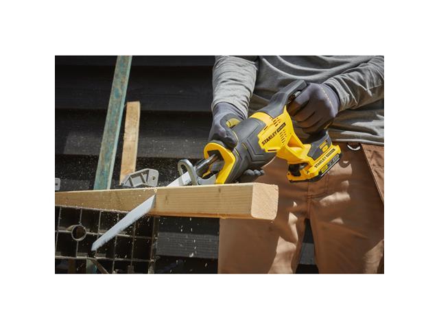 Serra Sabre (25mm) Stanley Sem Fio 20v com 1 Bateria e Maleta Bivolt - 2