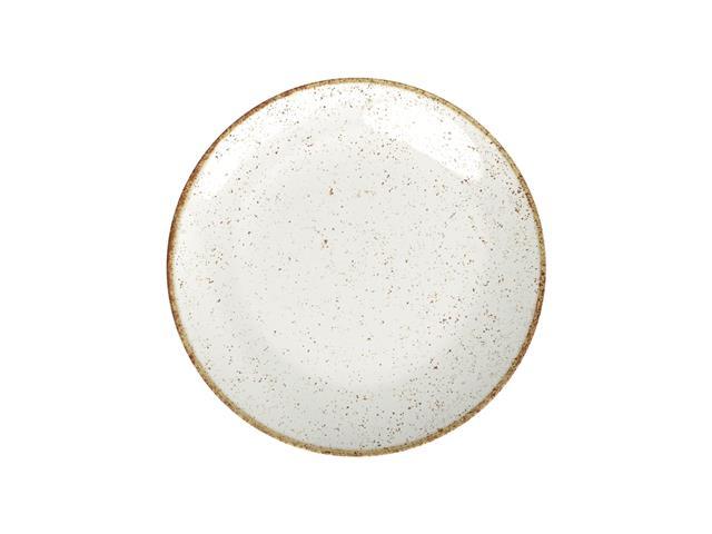 Prato De Porcelana Raso Tramontina Rústico 25cm Marrom - 1