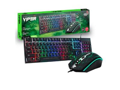 Combo Gamer ELG CGVR21 Viper Teclado e Mouse