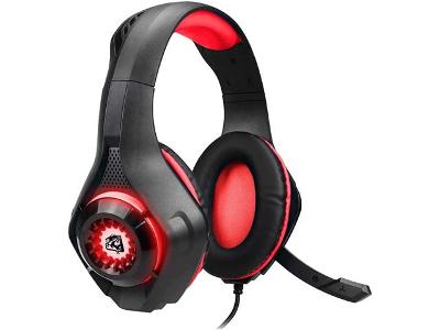 Headset Gamer ELG HGRO1 Ryoko Multiplataforma P3 Preto e Vermelho