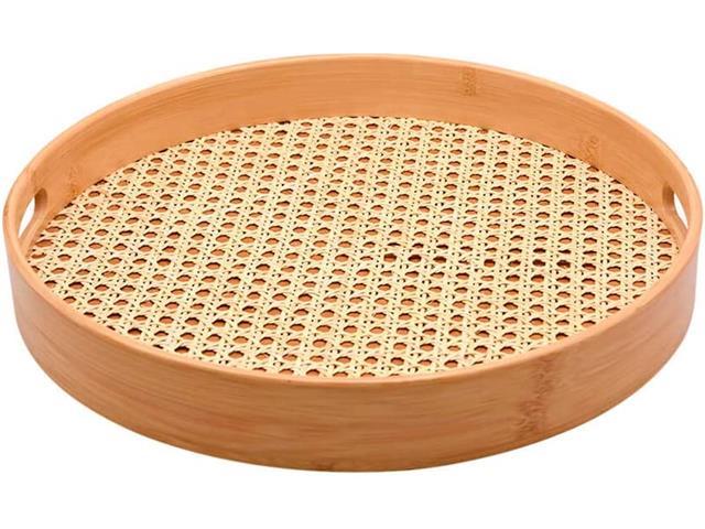 Bandeja de Bambu Oikos com Palinha Redonda 35CM - 1