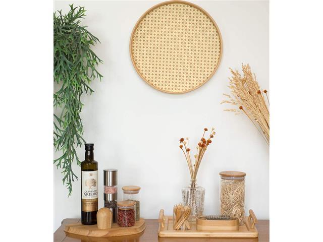 Bandeja de Bambu Oikos Retangular com Alças - 2