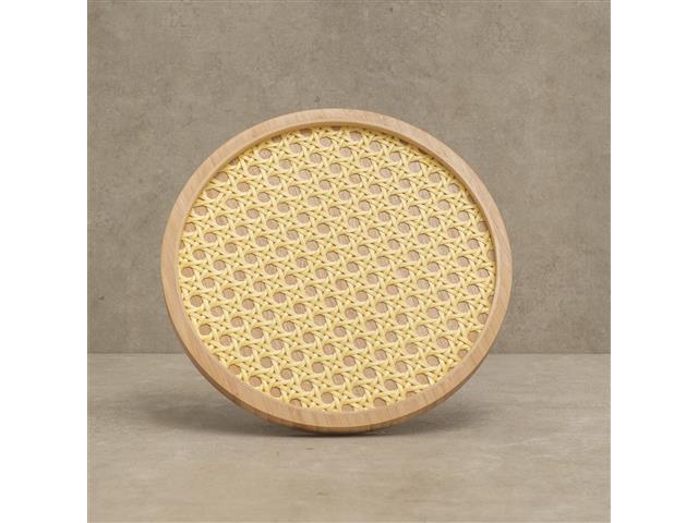 Bandeja de Bambu Oikos com Palinha Redonda - 3