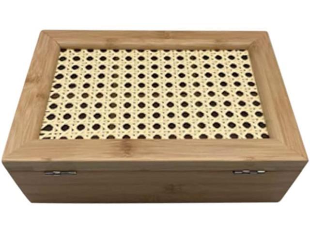 Porta Chá Oikos de Bambu e Palhinha 6 Divisórias - 1