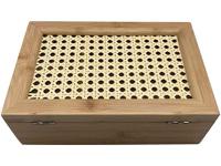 Porta Chá Oikos de Bambu e Palhinha 6 Divisórias - 1