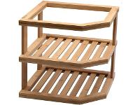 Organizador de Canto Oikos de Bambu 2 Andares - 1