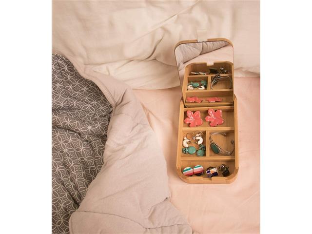 Porta Joias Oikos de Bambu com Espelho Médio - 3