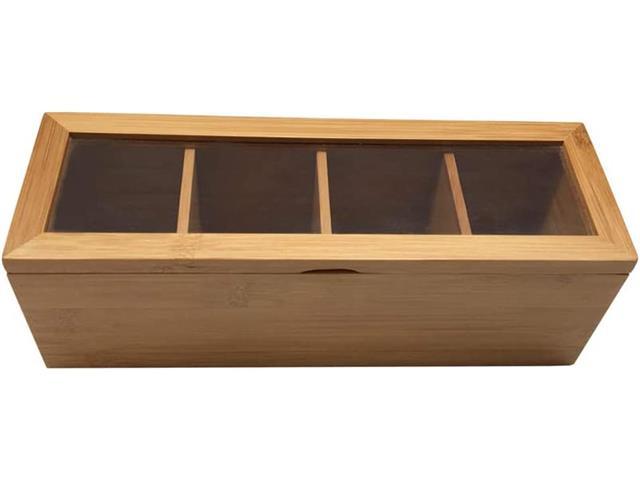 Porta Chá de Bambu Oikos 4 Nichos - 1