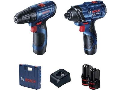 Kit Bosch Parafusadeira GSR 120-LI e Chave de Impacto GDR 120-LI