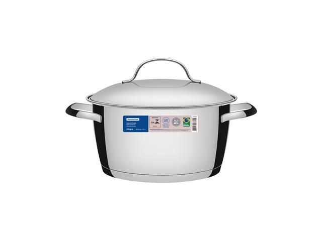 Caçarola Funda Tramontina Allegra em Aço Inox com Fundo Triplo 20CM - 2