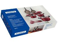 Jogo de Panelas Tramontina Paris Antiaderente Vermelho 10 Peças - 3