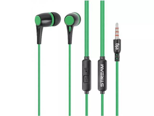 Fone de ouvido ELG Intra-Auricular P3 com Microfone Preto STR05GK - 1