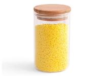 Pote Hermético de Vidro Oikos com Tampa de Bambu Flat 300ML - 1