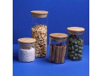 Pote Hermético de Vidro Oikos com Tampa de Bambu Flat 450ML - 2