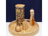 Pote de Mantimentos Quadrado Oikos Flat Tampa Bambu 1,9 Litros - 2