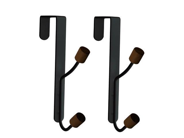 Kit de 2 Cabides Oikos de Metal com Gancho Duplo para Porta - 1