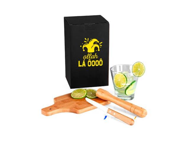 Kit para Caipirinha em Bambu Ibiza 4 Peças - 1