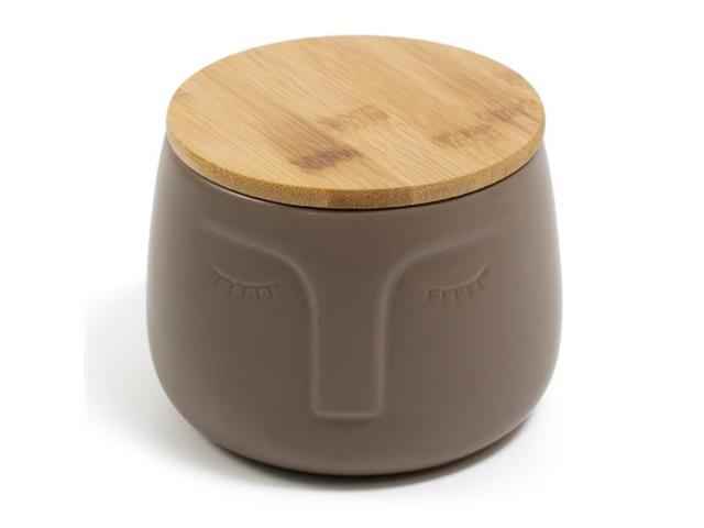 Pote Rosto Dolomita Oikos com Tampa de Bambu - 1