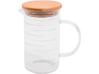 Jarra de Vidro Oikos com Medida e Tampa de Bambu 500ml - 1