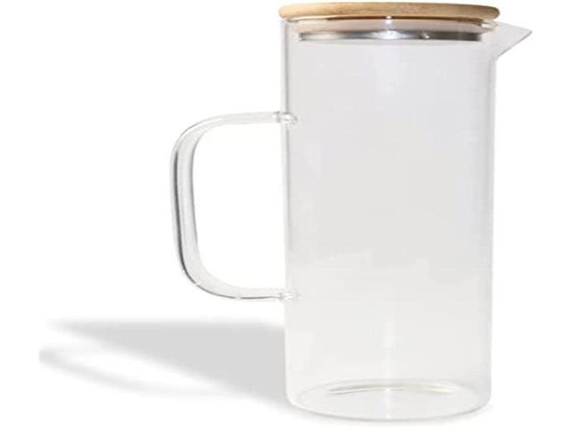 Jarra de Vidro Oikos com Medida e Tampa de Bambu 1000ml - 1