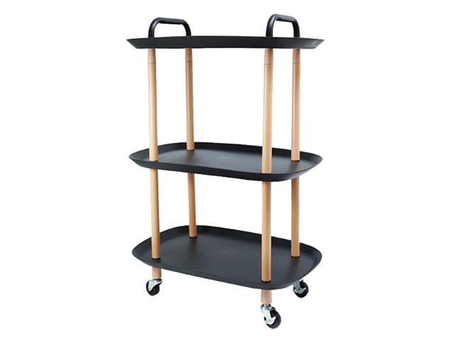 Carrinho Multiuso Oikos 3 Andares Arredondado Preto - 3