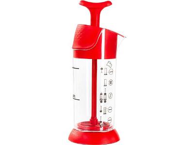Espumador de Leite Pressca 200 ml Vermelho