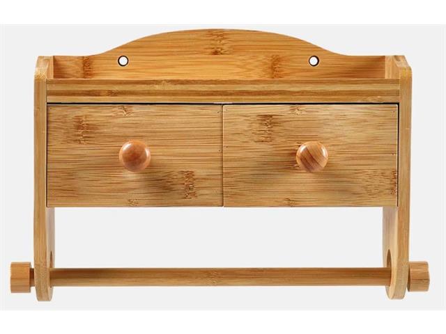 Porta Condimentos em Bambu com Acessórios e Gavetas 5 Peças - 2