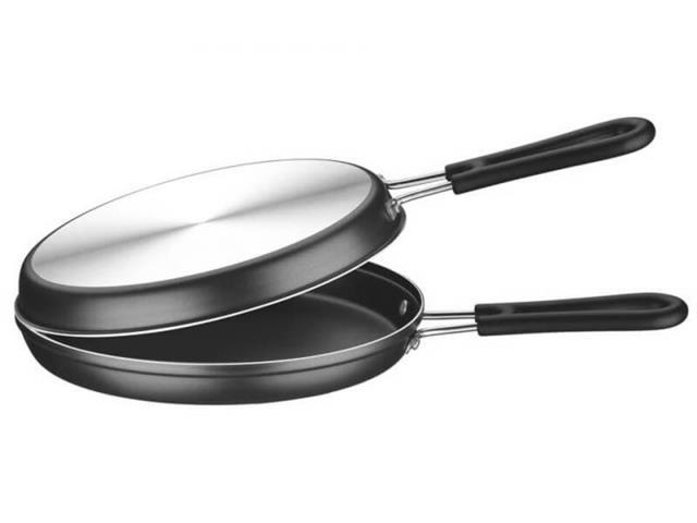 Omeleteira Em Alumínio Grafite 24 Cm Tramontina Loreto - 1