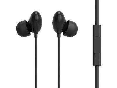 Fone Intra Auricular Ponteira de Silicone Lity Preto (EPH-201)