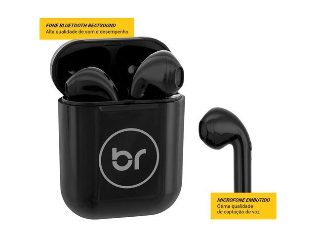 Fone de Ouvido Bluetooth Bright Beatsound Preto - 2