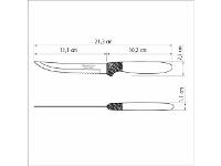 Faca para Churrasco Tramontina Ipanema em Inox e Cabo Preto 5" - 4