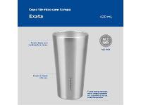 Copo Térmico Tramontina Exata em Aço Inox sem Tampa 420 ml - 3