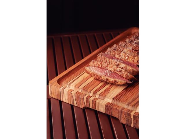 Tábua com Sulco para Churrasco Tramontina em Madeira Teca 40x30 cm - 2