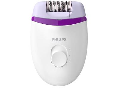 Depilador Elétrico Philips Satinelle Essential 2 Vel Branco e Roxo