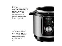 Panela de Pressão Elétrica Mondial PE-47-3L-I PraticCook 3 Litros 220V - 3