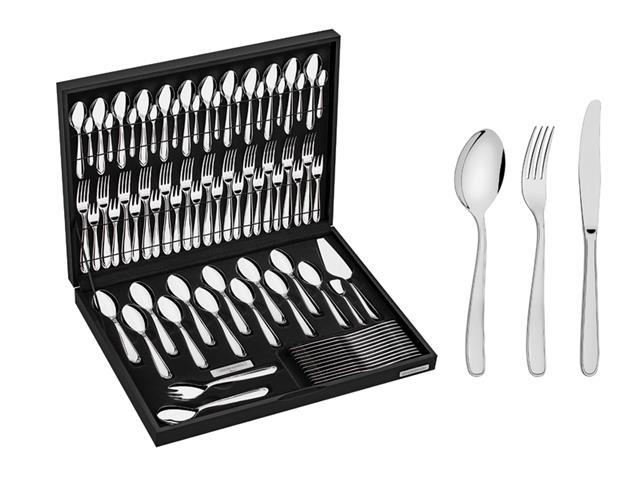 Faqueiro Tramontina Aço Inox com Estojo de Madeira Maresias - 76 Peças - 1